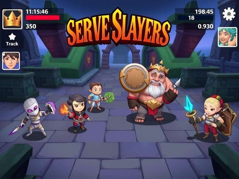 Serve Slayers Royal Rumble mobile interface